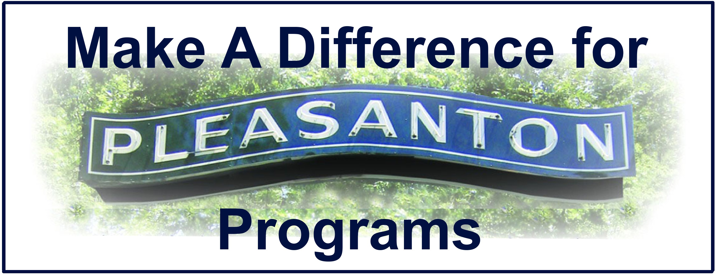 Make A Difference For Pleasanton Programs Logo