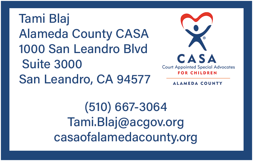 Alameda County CASA Contact Info for the Make A Difference For Pleasanton Website