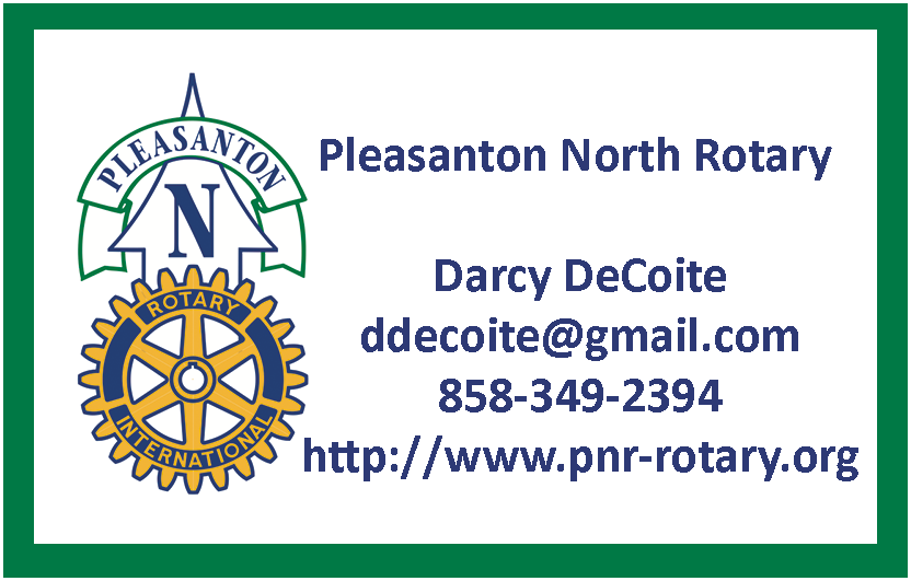 Pleasanton North Rotary Contact Info for the Make A Difference For Pleasanton Website