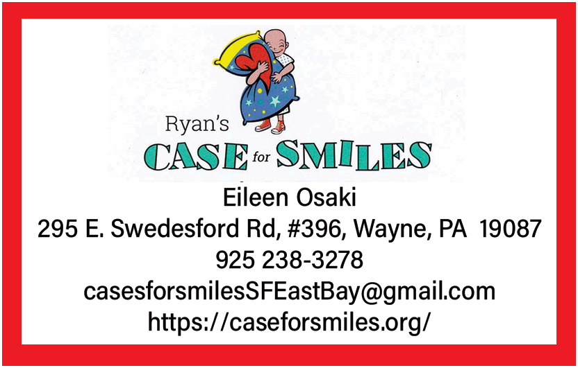 Contact Info for Ryan's Case For Smiles on the Make A Difference For Pleasanton Festival Website