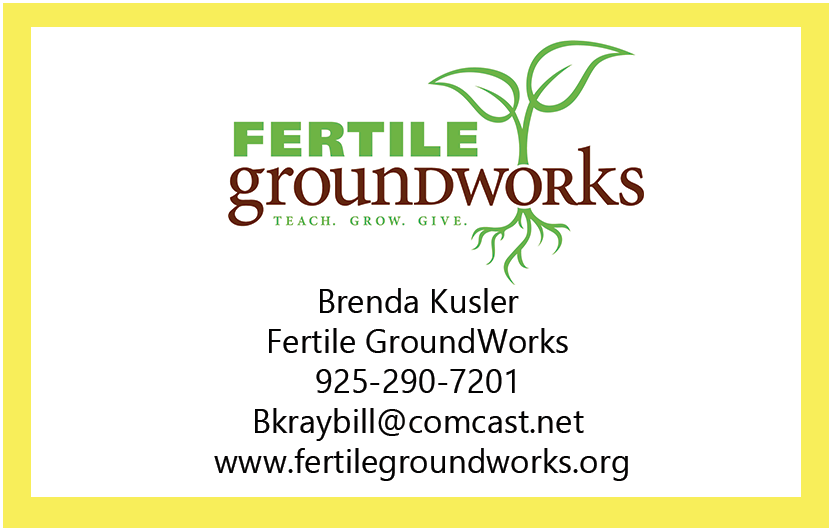 Fertile GroundWorks contact info for the Make A Difference For Pleasanton Festival Website